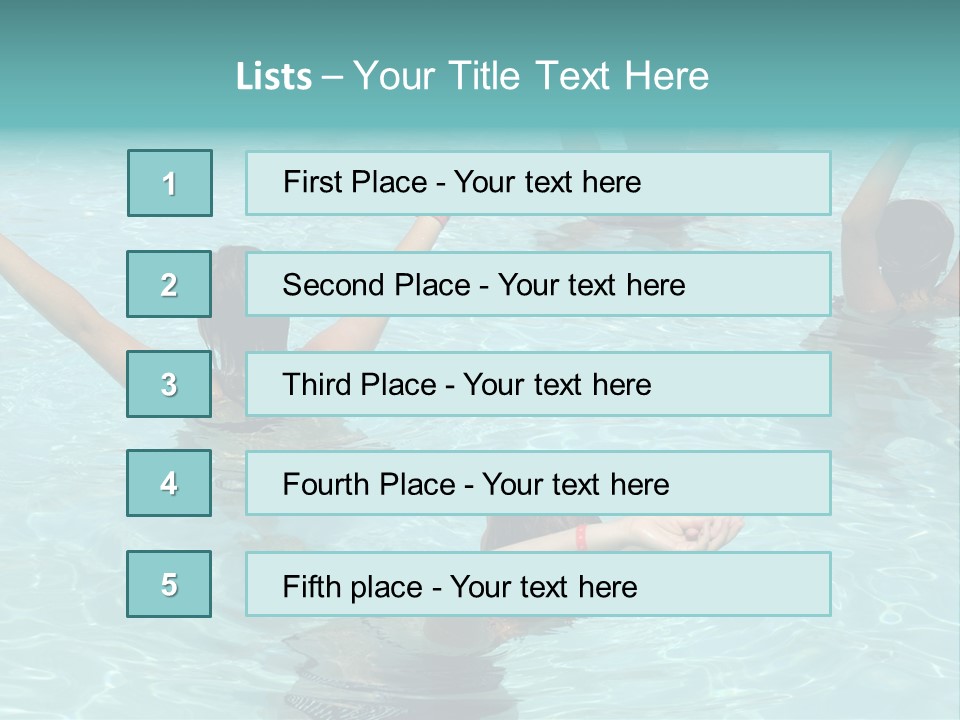 Red Sea Woman PowerPoint Template