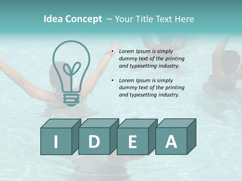 Red Sea Woman PowerPoint Template