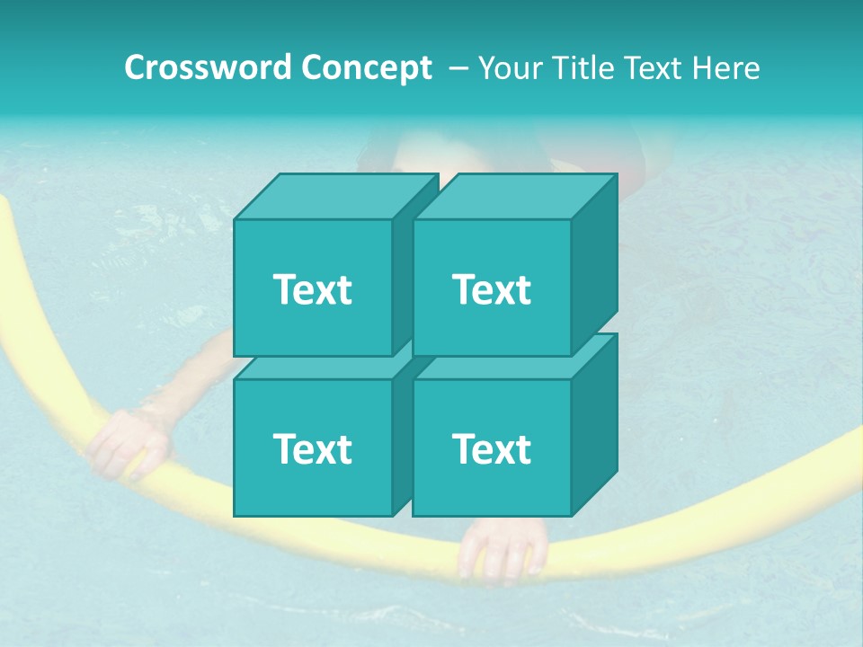Isolated Orange Woman PowerPoint Template