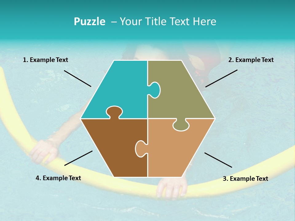 Isolated Orange Woman PowerPoint Template