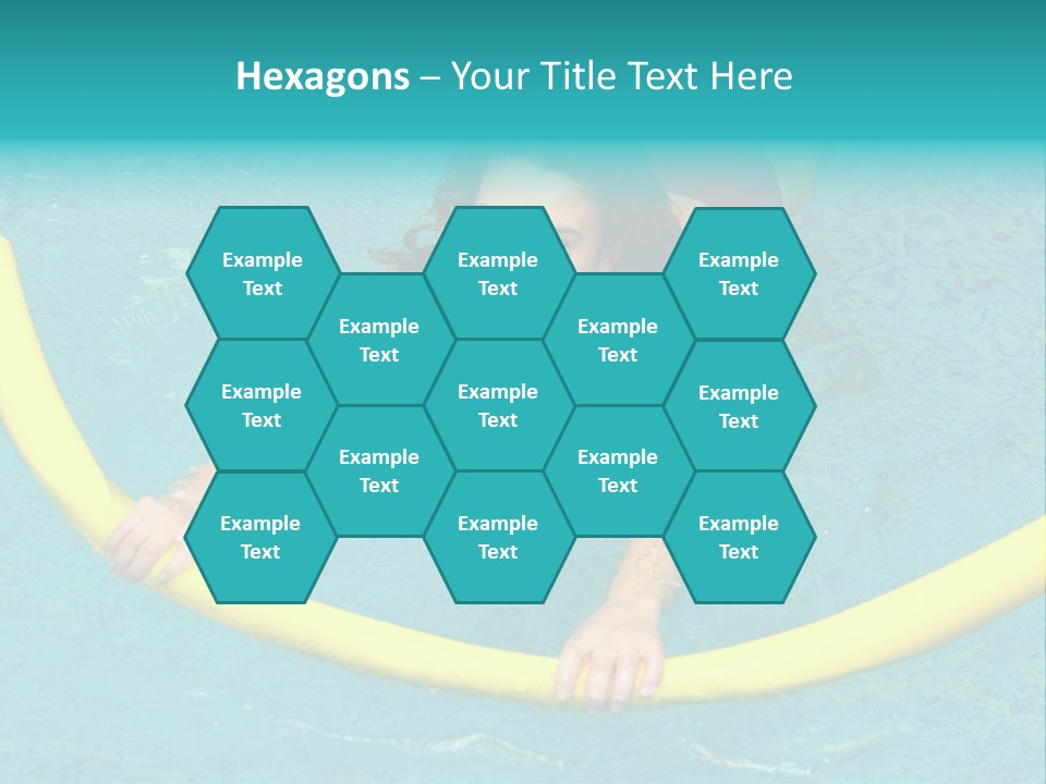 Isolated Orange Woman PowerPoint Template