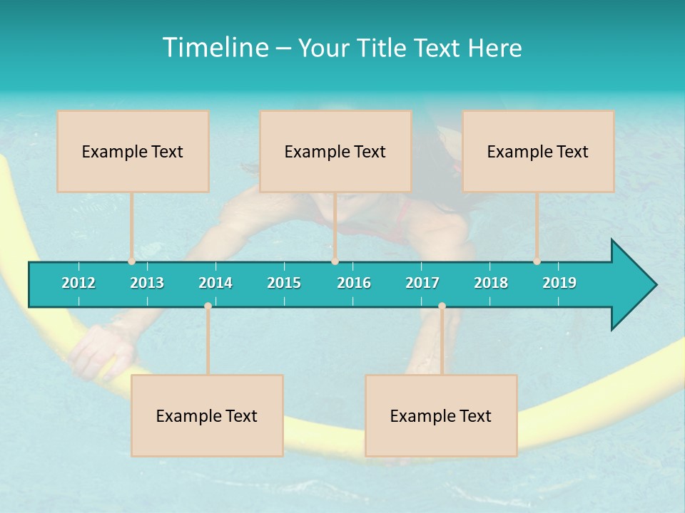 Isolated Orange Woman PowerPoint Template