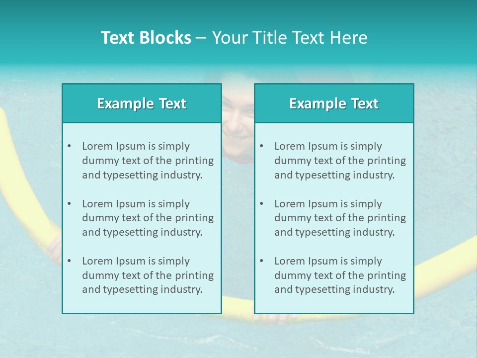 Isolated Orange Woman PowerPoint Template