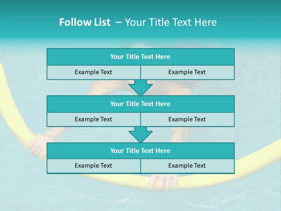 Isolated Orange Woman PowerPoint Template