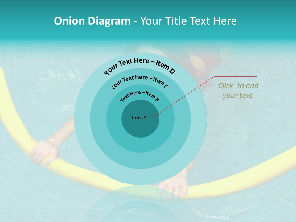 Isolated Orange Woman PowerPoint Template