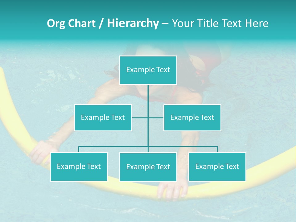 Isolated Orange Woman PowerPoint Template
