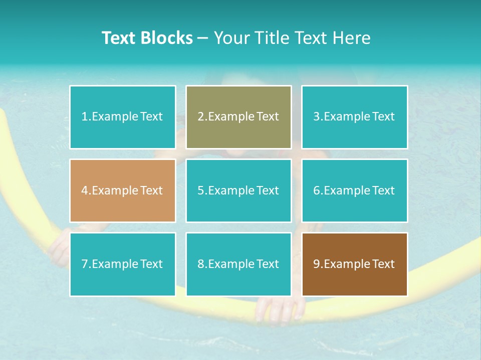 Isolated Orange Woman PowerPoint Template