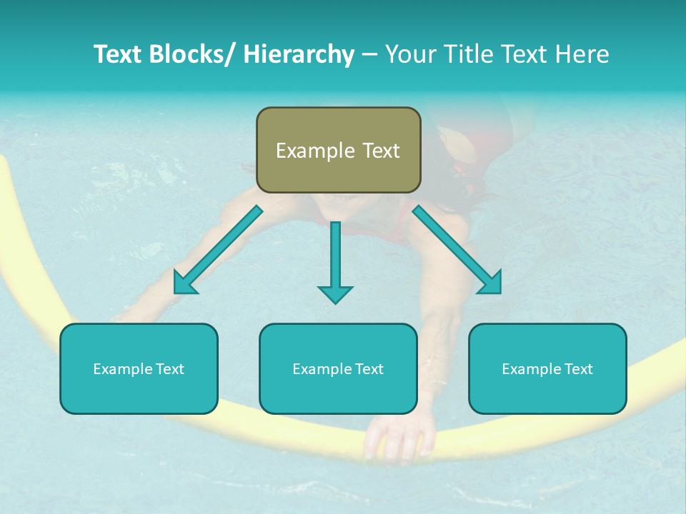 Isolated Orange Woman PowerPoint Template