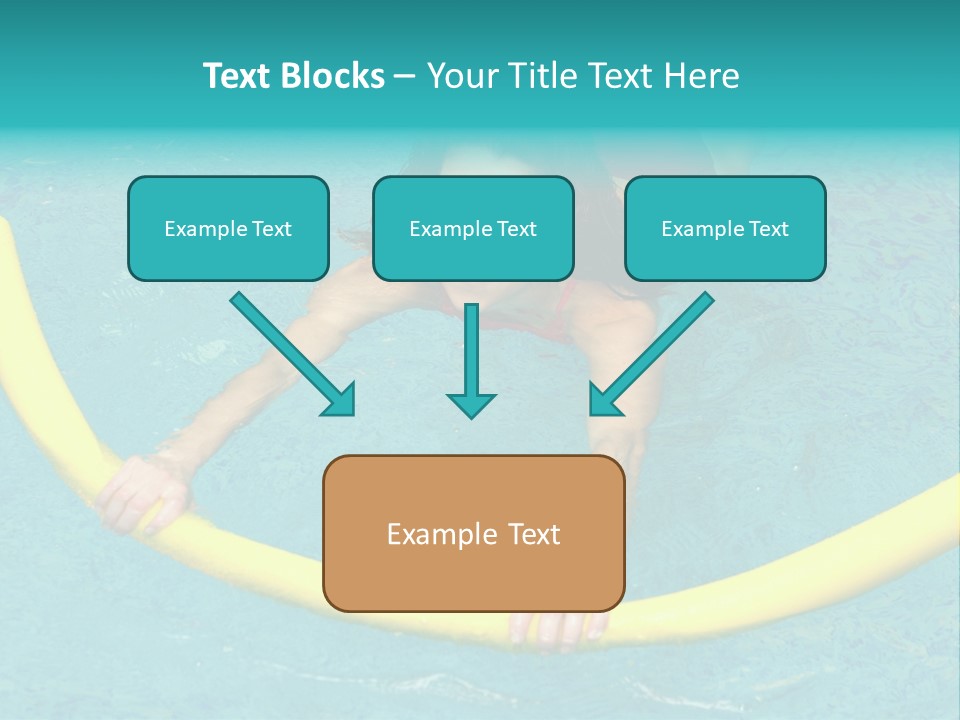 Isolated Orange Woman PowerPoint Template