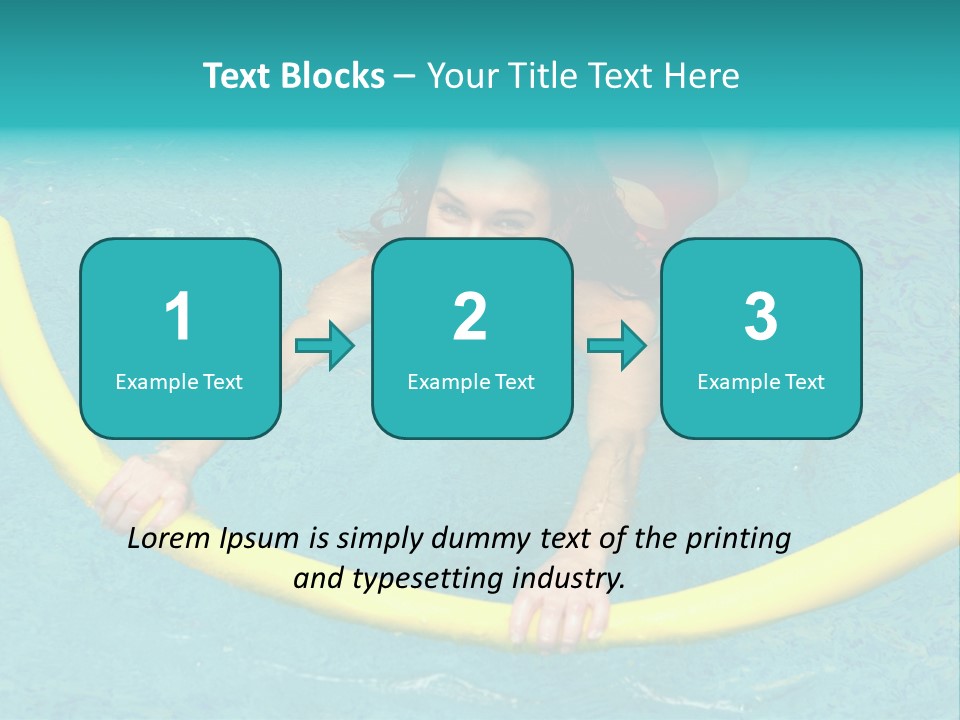 Isolated Orange Woman PowerPoint Template