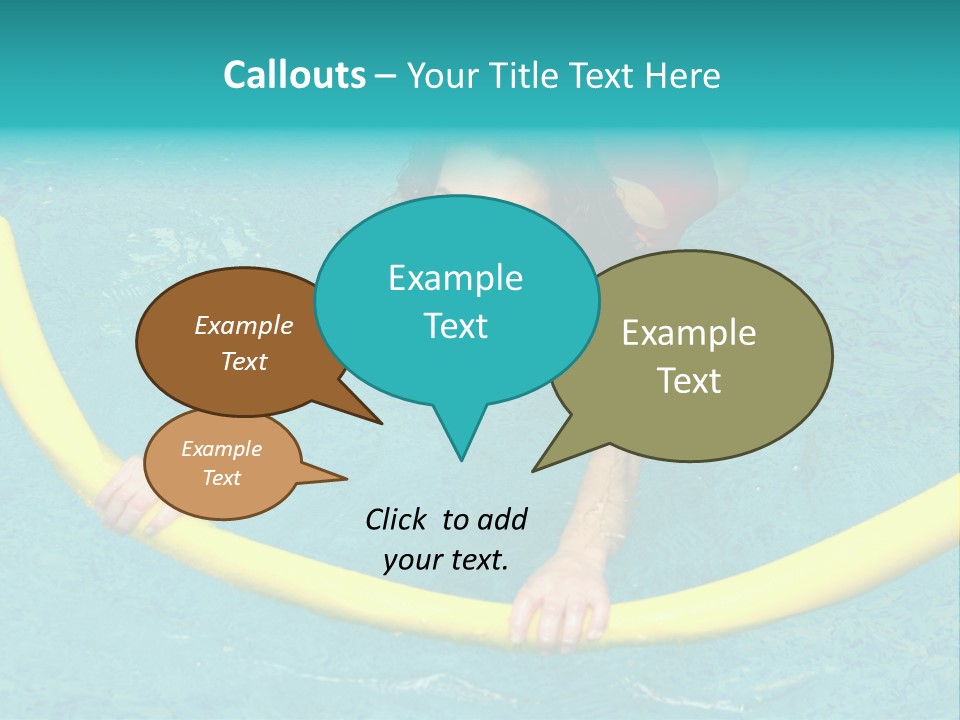 Isolated Orange Woman PowerPoint Template