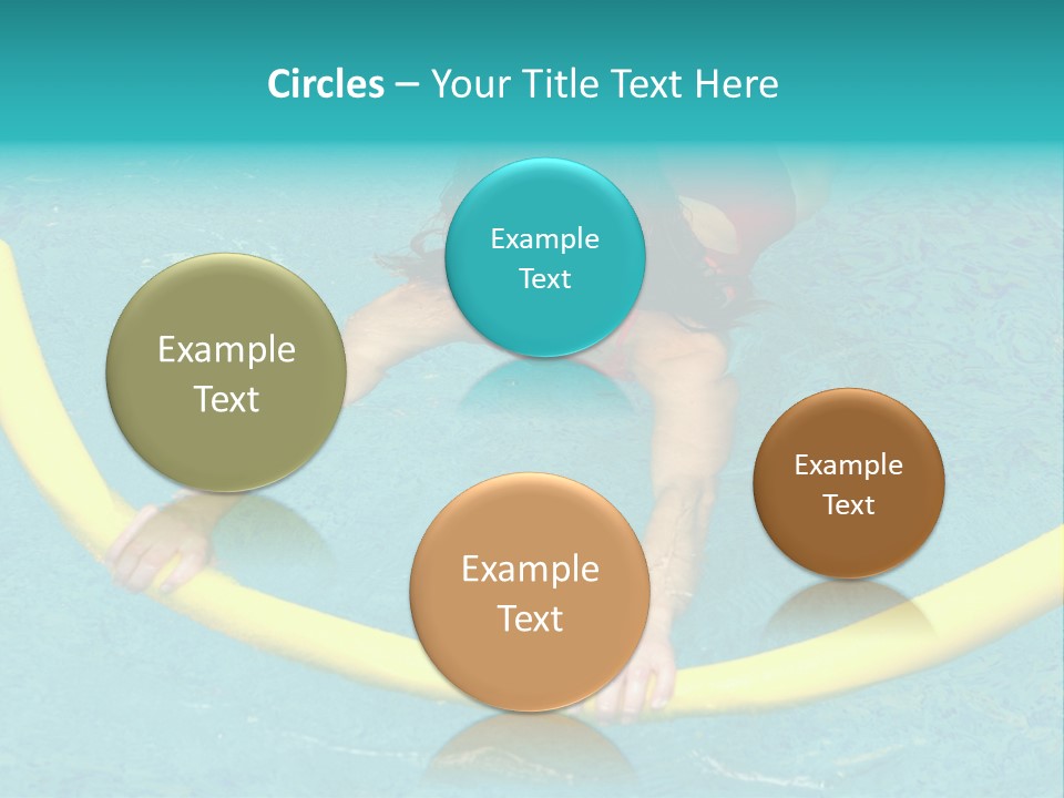 Isolated Orange Woman PowerPoint Template