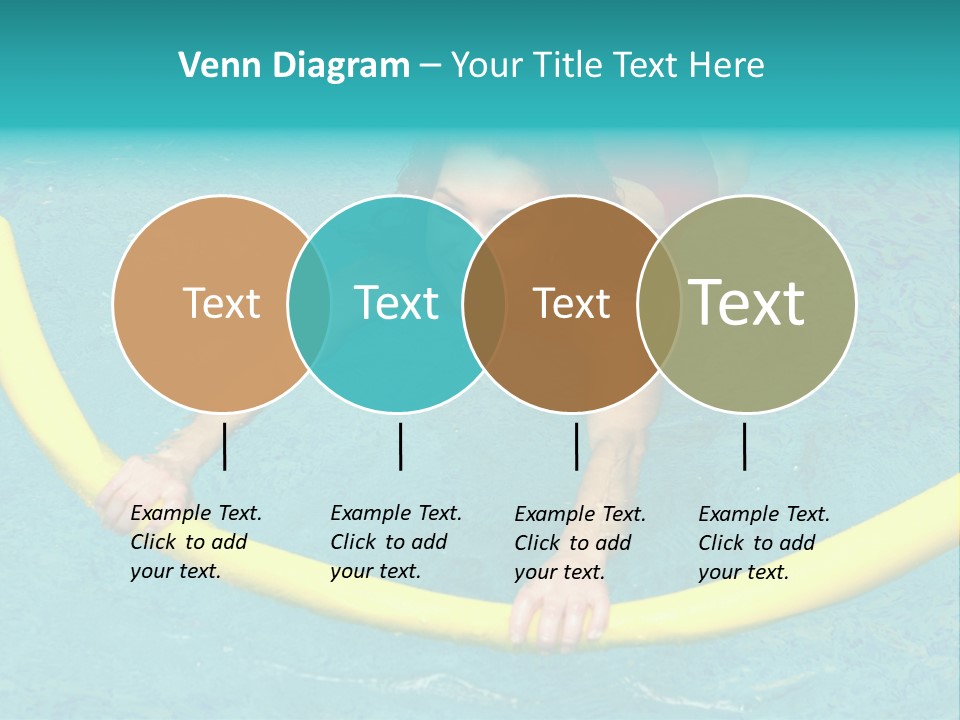 Isolated Orange Woman PowerPoint Template