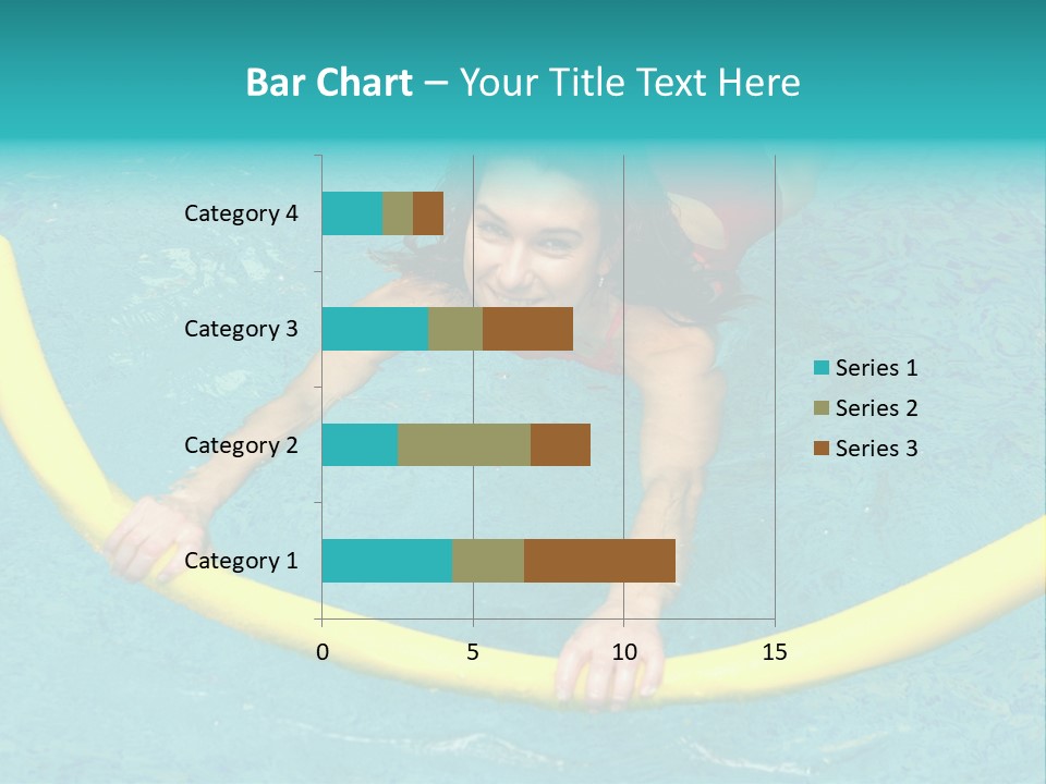 Isolated Orange Woman PowerPoint Template