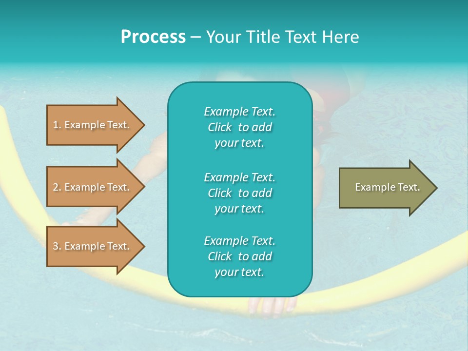 Isolated Orange Woman PowerPoint Template