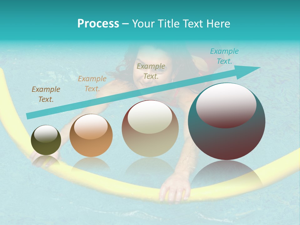 Isolated Orange Woman PowerPoint Template