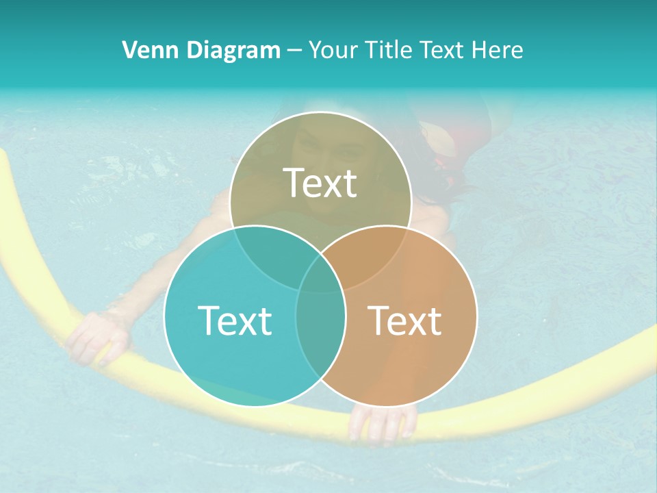 Isolated Orange Woman PowerPoint Template