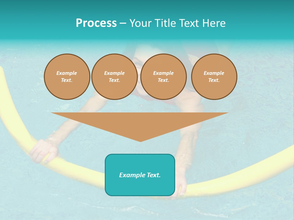 Isolated Orange Woman PowerPoint Template