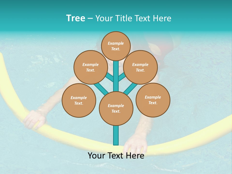 Isolated Orange Woman PowerPoint Template