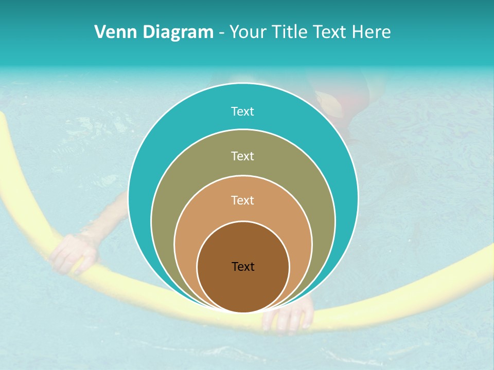 Isolated Orange Woman PowerPoint Template