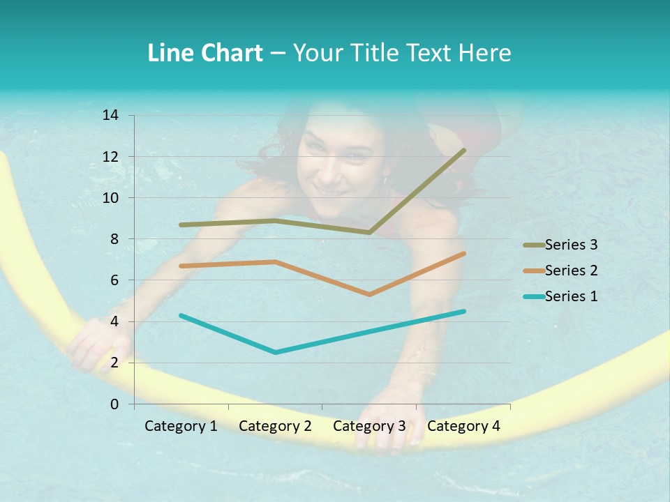 Isolated Orange Woman PowerPoint Template