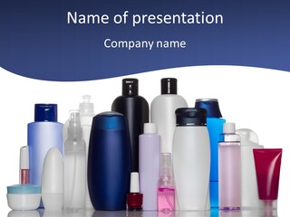 White Hygiene Conditioner PowerPoint Template