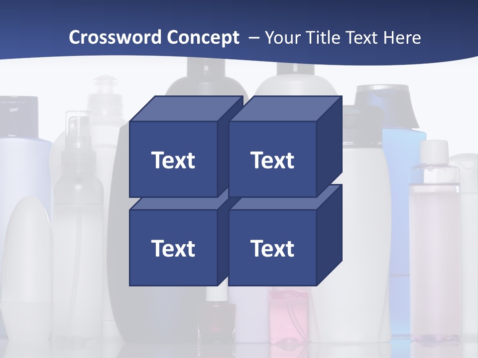 White Hygiene Conditioner PowerPoint Template