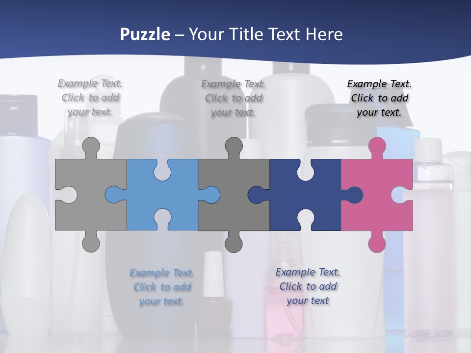 White Hygiene Conditioner PowerPoint Template