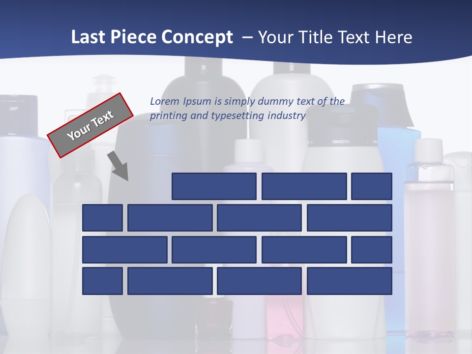 White Hygiene Conditioner PowerPoint Template