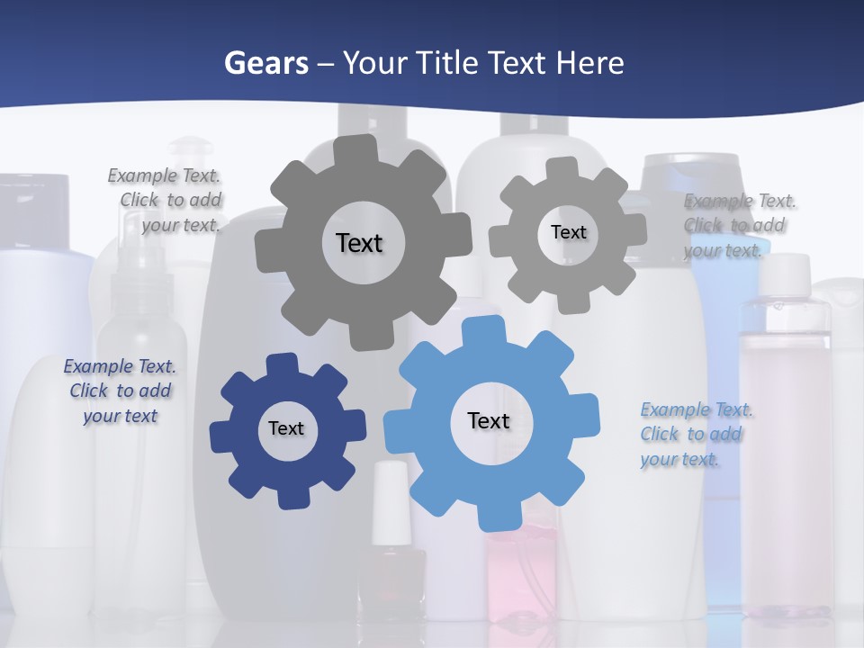 White Hygiene Conditioner PowerPoint Template