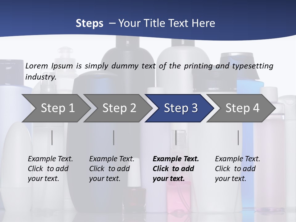 White Hygiene Conditioner PowerPoint Template