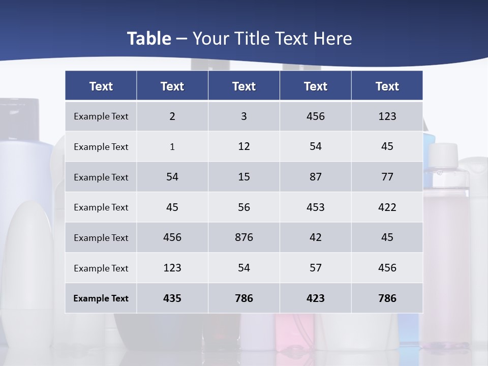 White Hygiene Conditioner PowerPoint Template