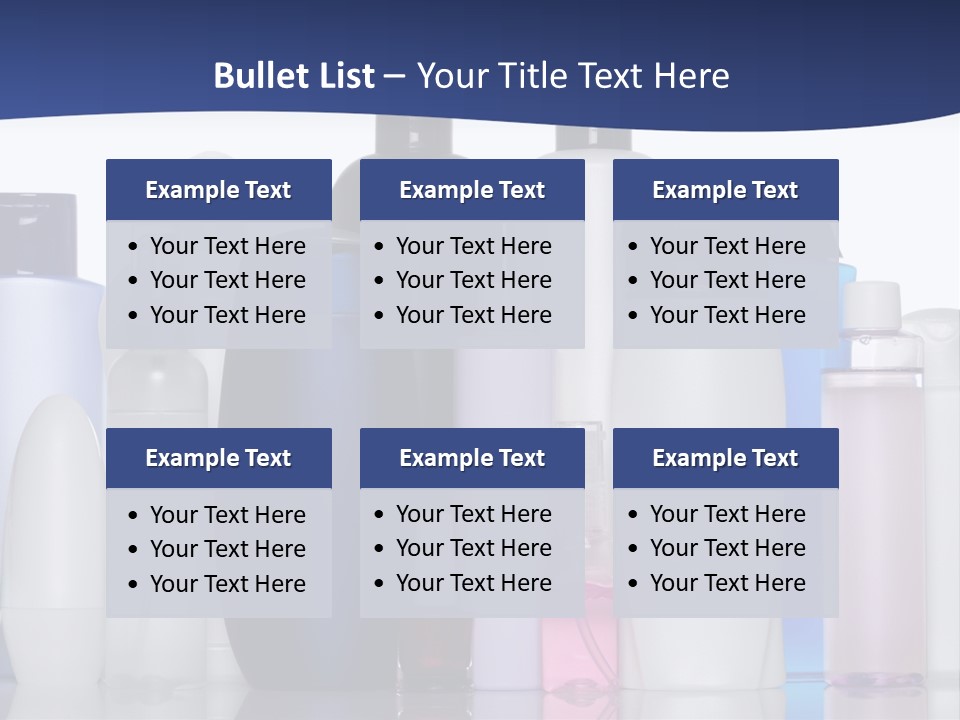 White Hygiene Conditioner PowerPoint Template