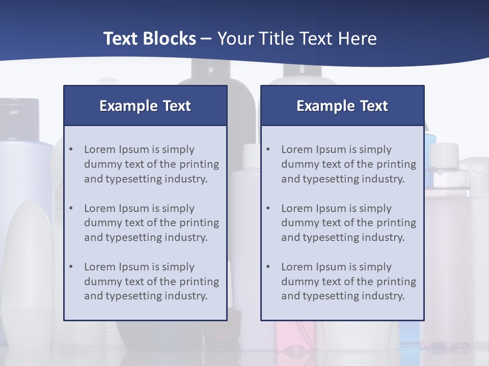 White Hygiene Conditioner PowerPoint Template