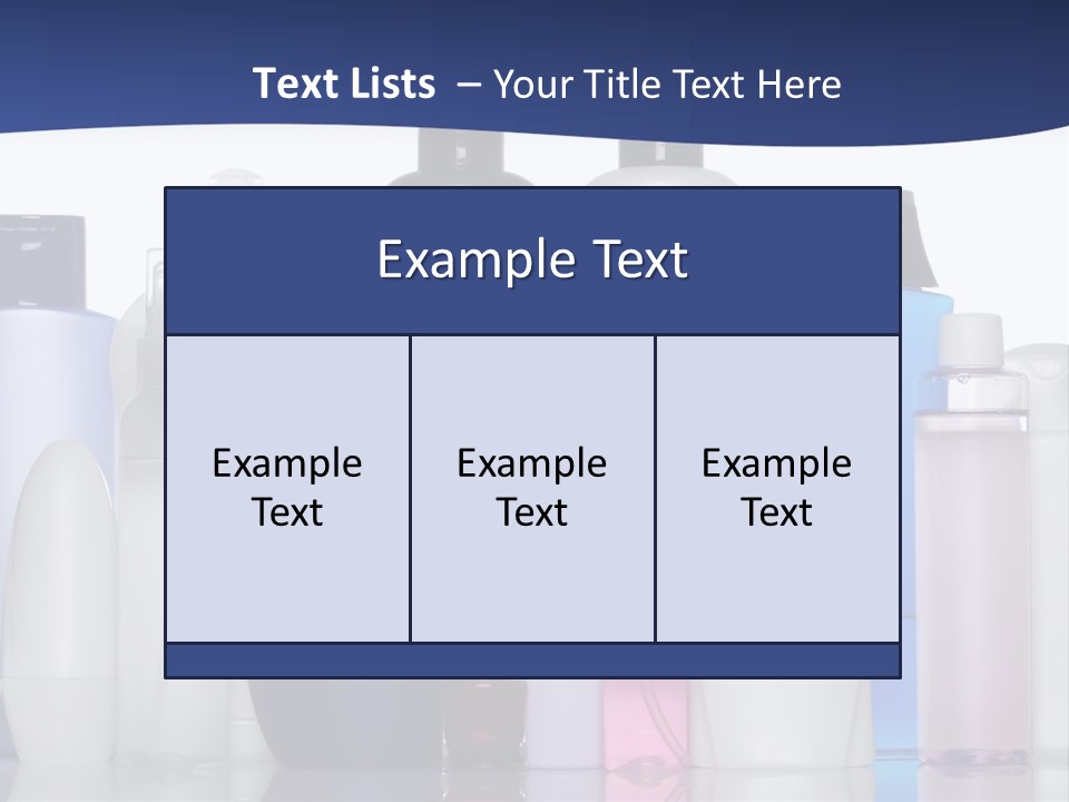 White Hygiene Conditioner PowerPoint Template