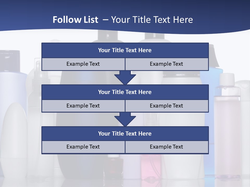 White Hygiene Conditioner PowerPoint Template