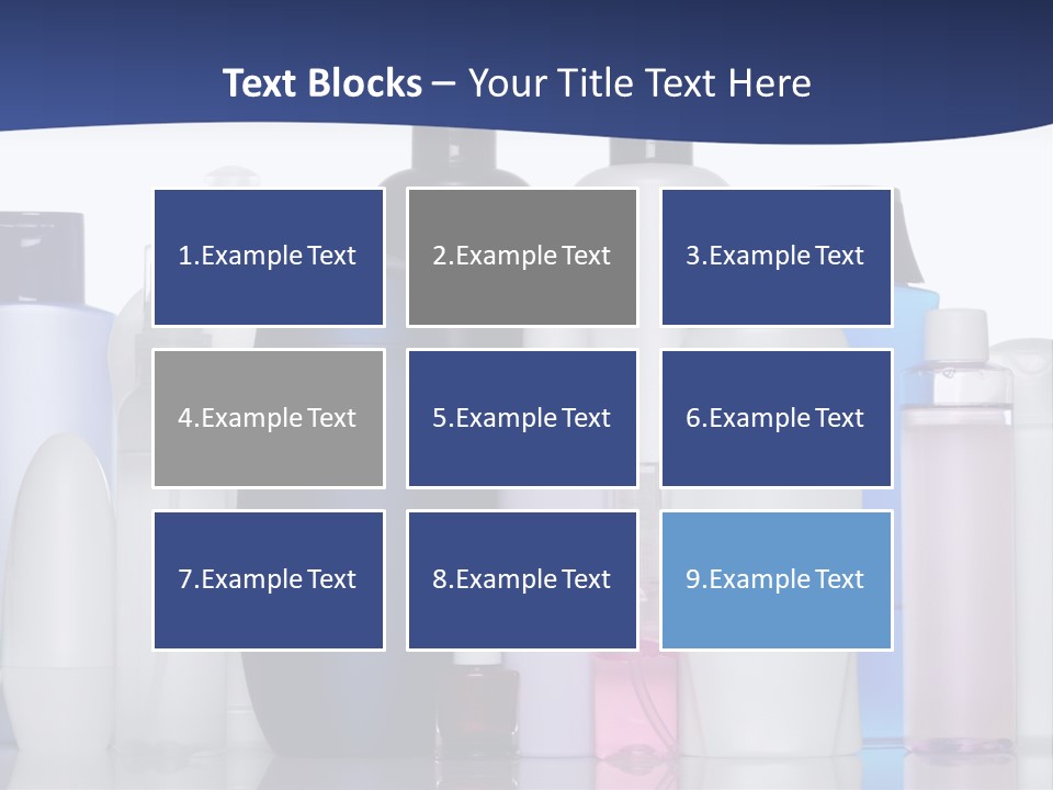 White Hygiene Conditioner PowerPoint Template