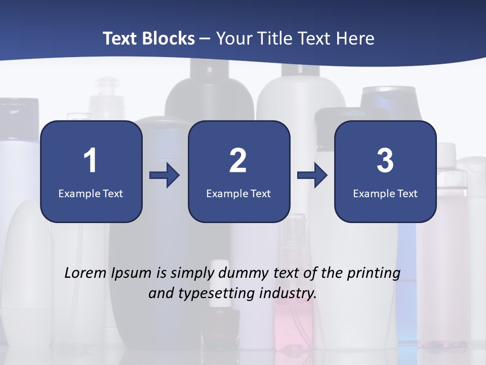 White Hygiene Conditioner PowerPoint Template