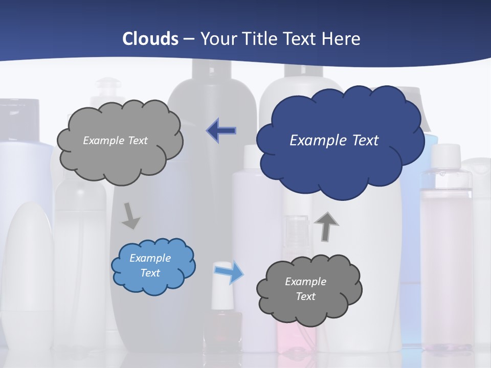 White Hygiene Conditioner PowerPoint Template