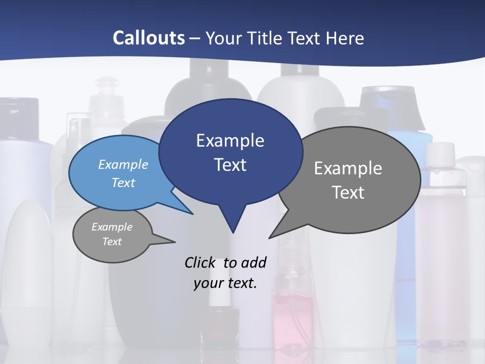 White Hygiene Conditioner PowerPoint Template