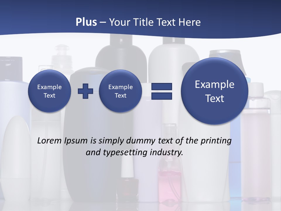 White Hygiene Conditioner PowerPoint Template