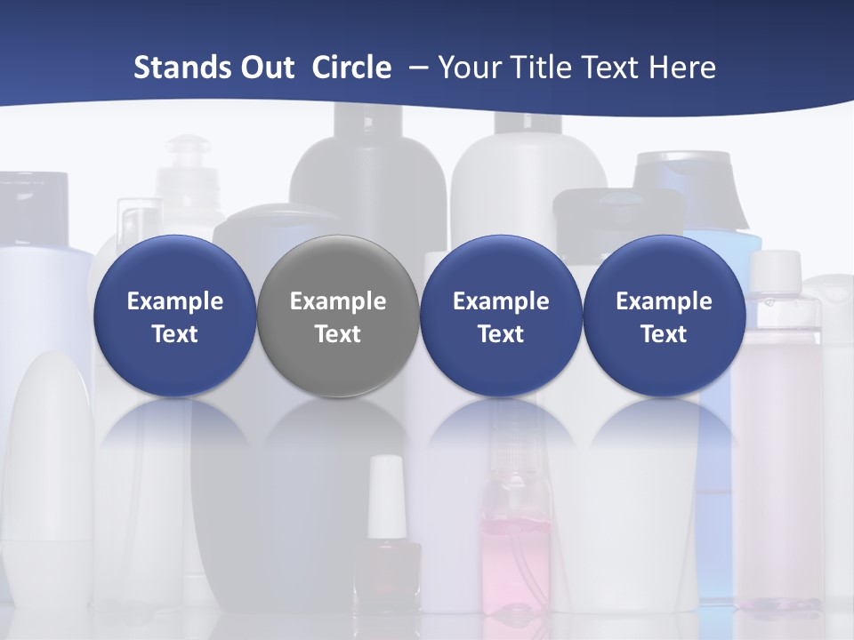 White Hygiene Conditioner PowerPoint Template