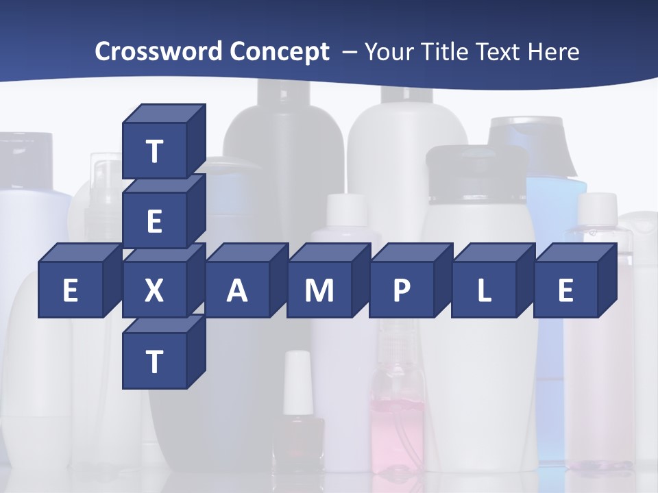 White Hygiene Conditioner PowerPoint Template