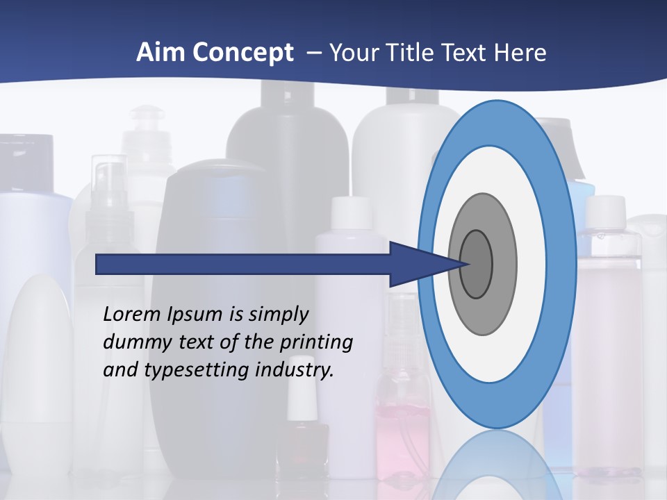 White Hygiene Conditioner PowerPoint Template