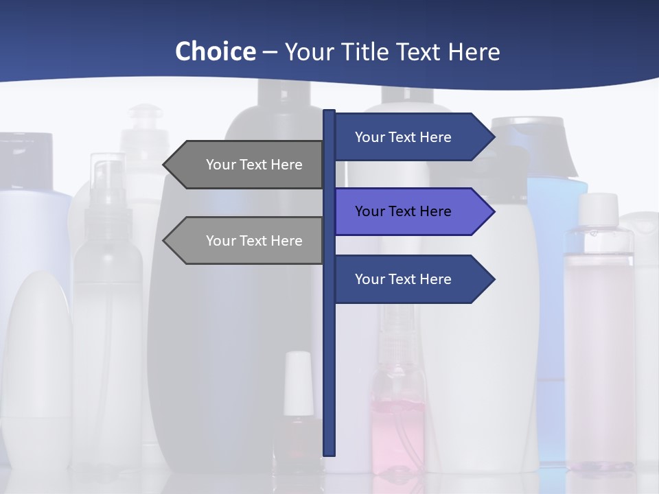 White Hygiene Conditioner PowerPoint Template