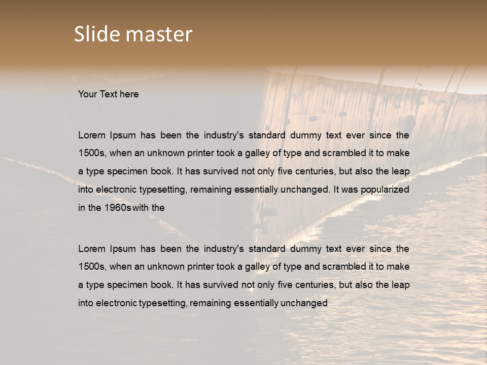 Air Marine Harbor PowerPoint Template