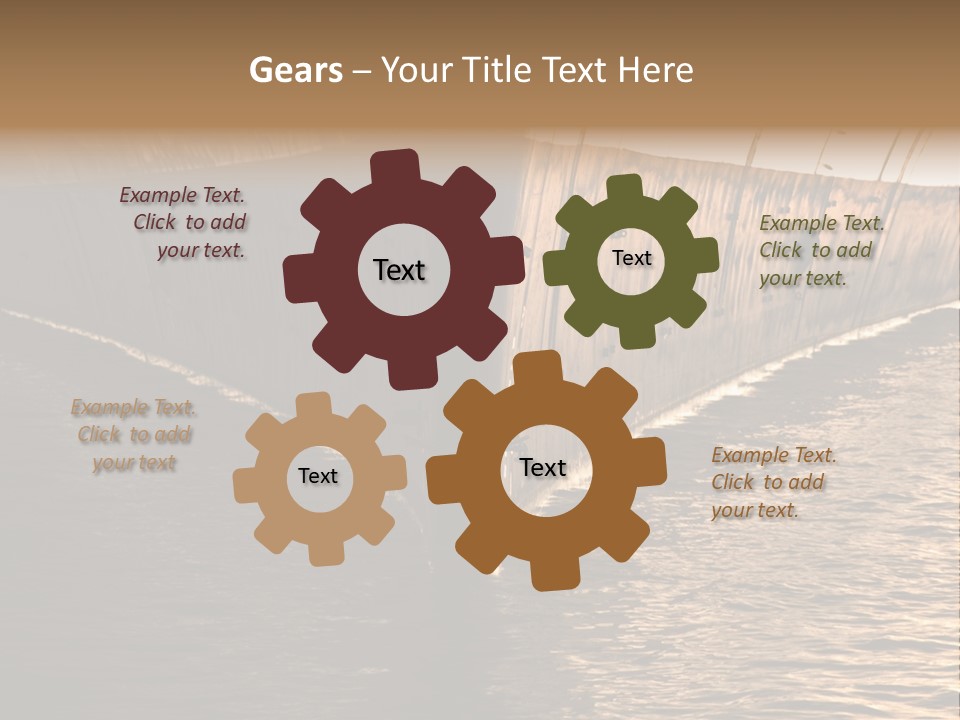 Air Marine Harbor PowerPoint Template