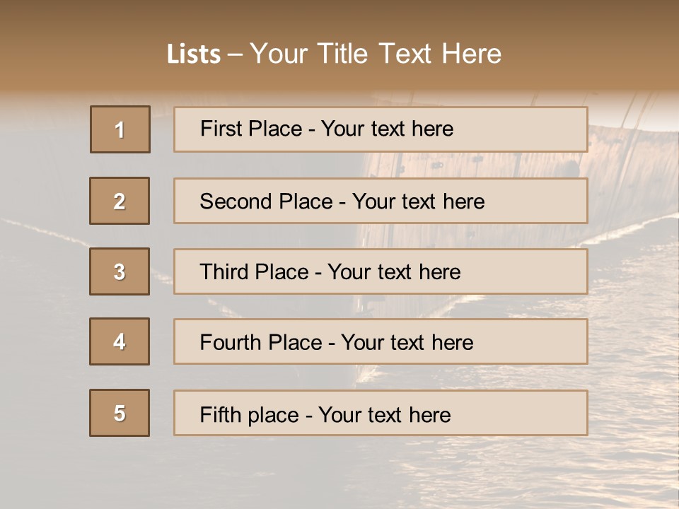 Air Marine Harbor PowerPoint Template