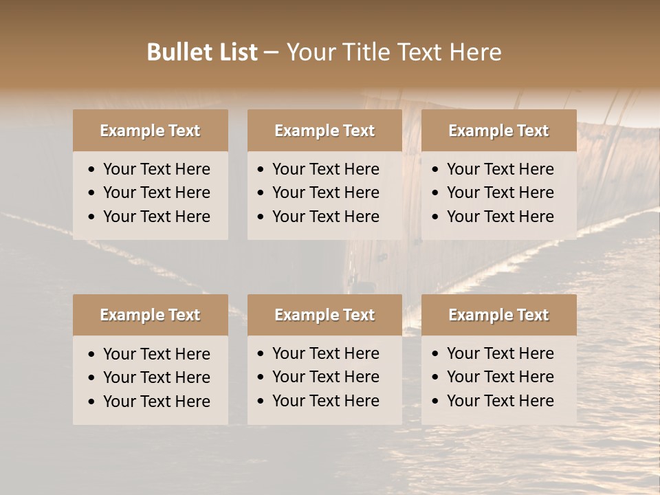 Air Marine Harbor PowerPoint Template