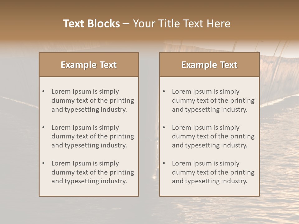 Air Marine Harbor PowerPoint Template